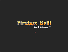 Tablet Screenshot of fireboxgrill.com